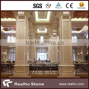 Wholesale Square Marble Columns Roman Pillar for Decoration thumbnail-1