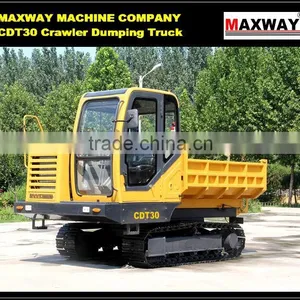 Steel Crawler Self-unloading Farm Tractor for Sugarcane / Palm , CE / ISO / SGS , Model: CDT60 thumbnail-6