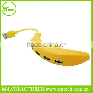 Banana Shaped Cute USB 2.0 Hub With 4 Ports thumbnail-1