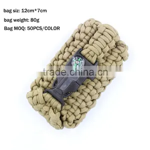 550 Paracord Survival Bag for Belt, Survival Cheap Tools Bag thumbnail-1