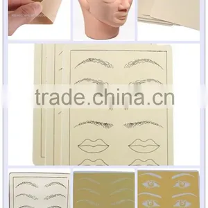 Permanent Makeup Eyebrow Practice Skin,Make up Cosmetic Tattoo Practice,Eyebrows Tattoo Practice Skin ,Fake Tattoo Practice thumbnail-4