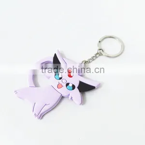 Wholesale Keychain Customer Animation Shaped PVC Key Ring thumbnail-1