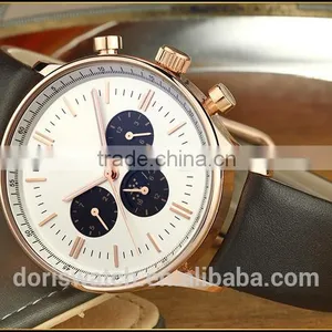 Express Hot Selling Round Face Watch,Fashion Sport Watch For Men,Vogue Genuine Leather Watch Men With Japan Movt thumbnail-3