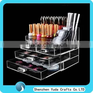 Retail Shop Plexiglass Jewelry Organizer Storage Box Acrylic Material Clear Jewelry Drawers thumbnail-1