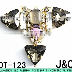 Fashion Jeweled Rhinestone and Acrylic Stone Lady Shoe Accessories thumbnail-1