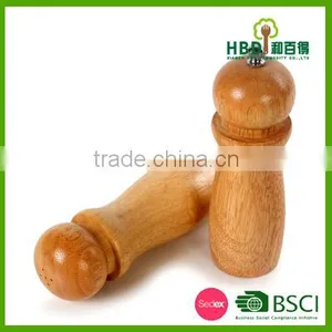 High Qulity Amazon Rubber Wood Salt Mill,pepper Grinder Wholesale thumbnail-2