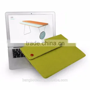2016 New Arrival !!! Fashional Wool Felt Mini/ultra-thin Envelope File Cover Sleeve for Ipad With 3 Pockets thumbnail-4