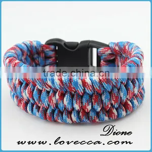 Military Colors Cheap Survival Bracelets Cross Paracord Outdoor Bracelets thumbnail-2