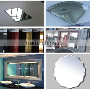 Customized New Makeup Bathroom Mirror New Design Patterned Plain Mirror Glass thumbnail-1