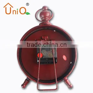 Antique Design Bedside Metal Art Table Clock thumbnail-3