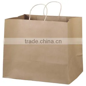 Paper Twisted Handle Bag,Printed Paper Bag,Brown Printed Paper Bag thumbnail-5