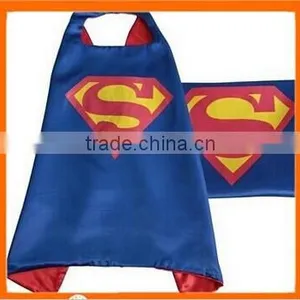 Hot Sale Halloween Kids Super Hero Capes Blue Color Superhero Cap With Masks thumbnail-1