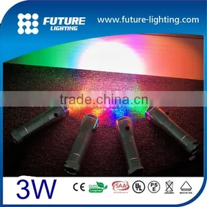2016 New Product 3years Warranty Changing Color and Strobe 3W RGB Flashlights Led Torch Powerful thumbnail-1