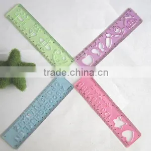 Plastic Straight 15cm Ruler Multicolor Ruler thumbnail-1