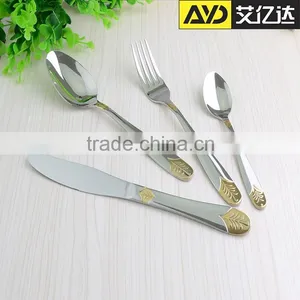 Jieyang Aiyida Wholesale Tableware Gold Cutlery Set Wooden Box thumbnail-1