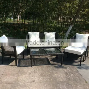 Patio Furniture Set Cushioned Outdoor Wicker Rattan Garden Sofa Seat thumbnail-1