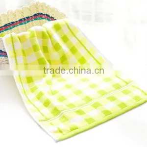 Colored Check Combed Cotton Face Towel thumbnail-5
