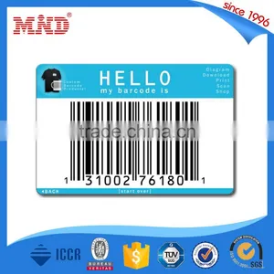 MDP359 Laminated PVC Card With Card Number and Barcode QR Code thumbnail-1