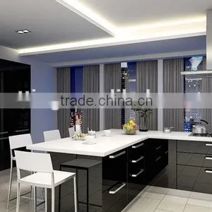 18mm Thicknees Wood Pattern Pvc Plywood for Kitchen Cabinet ,home Furniture thumbnail-4
