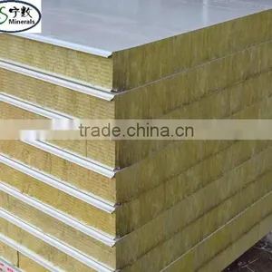 50mm 100kg/m3 Exterior Wall Soundproof Rock Wool Insulation Board For Sale thumbnail-1