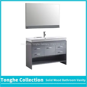 48'' Grey Bathroom Vanity Resin Basin Big Storage Space thumbnail-1