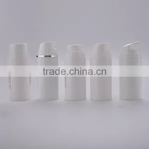 All White Empty Plastic Airless Bottle thumbnail-4