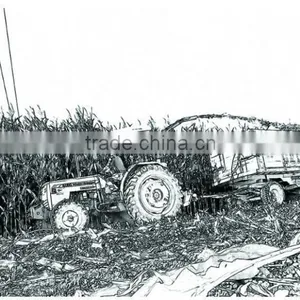 Hot Sale Tractor PTO Drived Corn Harvester,maize Harvester With Top Quality thumbnail-1