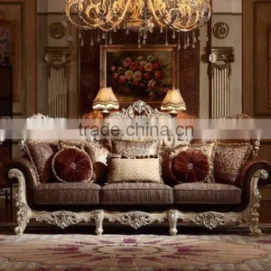 Luxurious Wooden European Classic Living Room Sofa For Villa And Resort (MOQ=1 SET) thumbnail-6