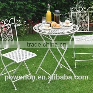 Vintage Shabby Chic Metal Arm Chair thumbnail-6