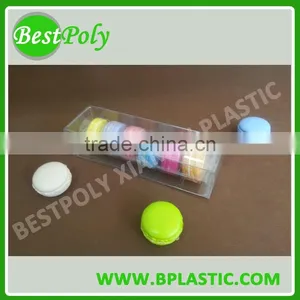 FDA Customized Clear Plastic Macaron Boxes for 1, 2, 4, 6, 12 Macarons thumbnail-3