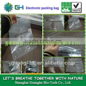 100% Biodegradable & Compostable Plastic PLA Bag for Electric Calculator,shoes,clothes,etc thumbnail-1