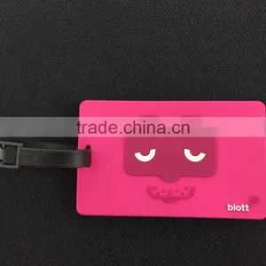 Samples Free Factory Supply Cheap Custom Plastic Rubber Silicone or Eco-friendly Pvc Luggage Tag thumbnail-2