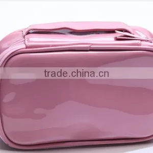 Fashion Shell Glitter PU Leather Women Makeup Bag thumbnail-1