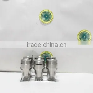 Custom Glass Salt and Pepper Shaker With S/s Coating thumbnail-1