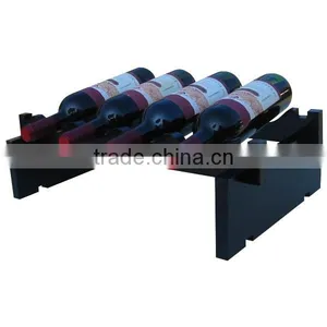 Wholesale Price Black Red Colorful Wooden Wine Rack for Sale thumbnail-1