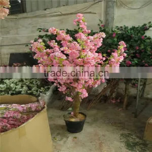 SJ201710013 China Manufacturer High Simulation Artificial Cherry Blossom Bonsai Tree thumbnail-2