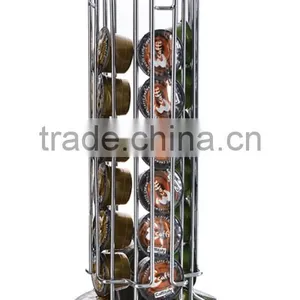 Mental 32pcs Caffitaly Coffee Capsule Holder , Chrome Plate Capsule Storage Holder thumbnail-1