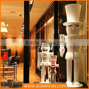 White Special Design Fiberglass Life Size Soldier Statues for Sale thumbnail-2