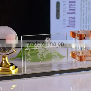 JINGYAGE Office Table Set Crystal Pen Holder Set Horse Pen Holder thumbnail-2