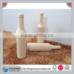 2015 New Design and High Quality CNC Carved Hot Selling Wooden Wine Bottle CN thumbnail-1
