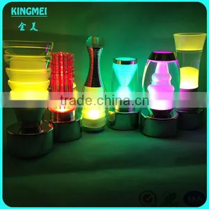 Hight Rechargable Battery Operated Wedding Party Night Club Bar Glowing Light up Led Portable Candle Table Lamp thumbnail-2