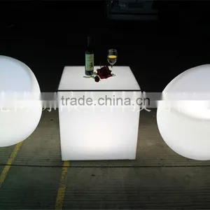 Led Furniture Plastic RGB Color Change Led Cube thumbnail-1