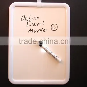 DRY ERASE BOARD 8.5x11 Marker White Frame MAGNETIC BACK thumbnail-1