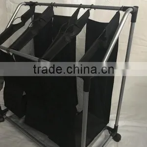 FACTORY SALE!!! Hotel and Home Usage Triple Laundry Sorter Without Ironing Board/3 Lift-off Fableable Landry Sorter thumbnail-2