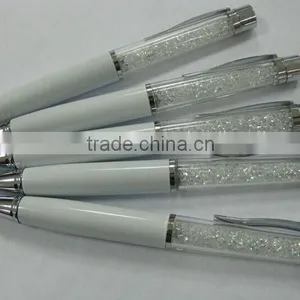 Very Cheapest !!! Metal White Jumbo Crystal Diamond New Ball Pen/promotional Ball Pen/shining Ball Pen thumbnail-2