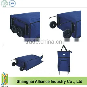 Folding Shopping Trolley Bag With Two Wheels thumbnail-1