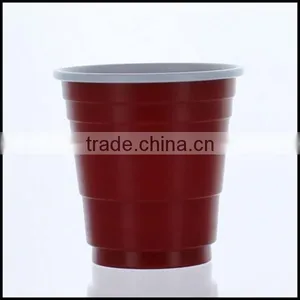 Mini Red Cups Plastic 2 oz Shot Glasses College Party Disposable Plastic Goblet Beverage Cups Wholesale thumbnail-2