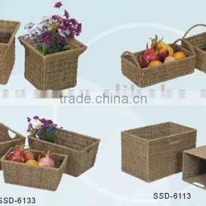 Basket, Seagrass Storage Basket, Hot Selling Product Futuramic Design Best Quality Good Price thumbnail-1