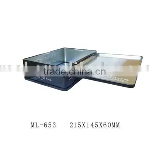 Tin Box With Hinge Lid for CD thumbnail-1