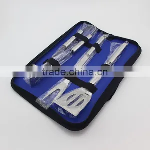 High Quality Stainless Steel Barbecue Tool Set With Spatula Fork And Tong thumbnail-2